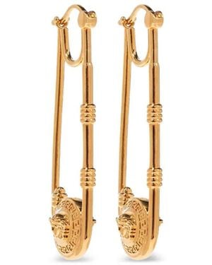 Versace Ohrringe Im Sicherheitsnadel-Design - Mettallic