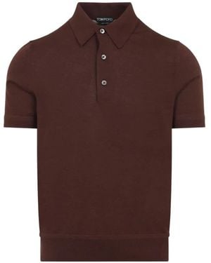 Tom Ford Cashmere Polo Shirt - Brown