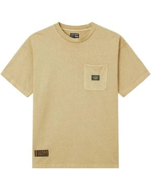 Izzue Patch-Detail Pocket T-Shirt - Natural