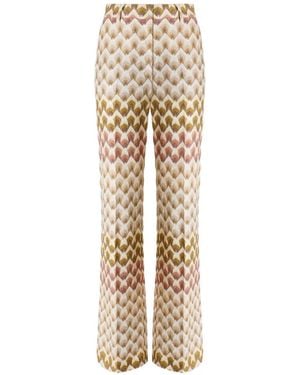 Missoni Broek Met Wijde Pijpen - Naturel