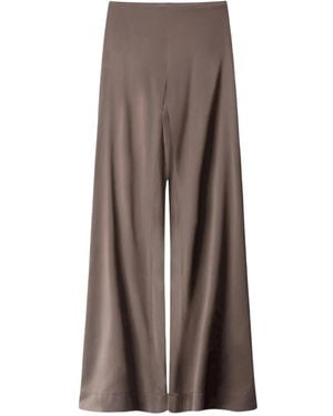 STAUD Stroll Silk Pants - Brown