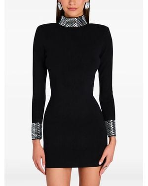 retroféte Corinth Verfraaide Mini-Jurk - Zwart