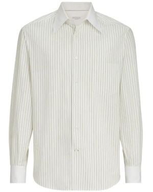 Brunello Cucinelli Striped Shirt - White
