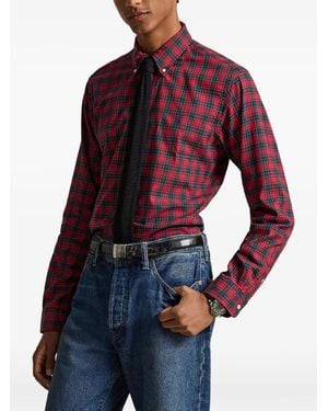 Polo Ralph Lauren Tartan-Check Button-Down Shirt - Red