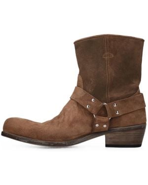 Premiata Harness Suede Boots - Brown