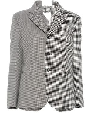 Comme des Garçons Checked Blazer - Grey
