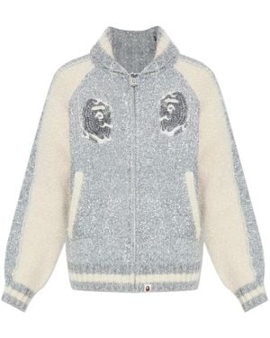 A Bathing Ape Jacke mit Applikation - Grau