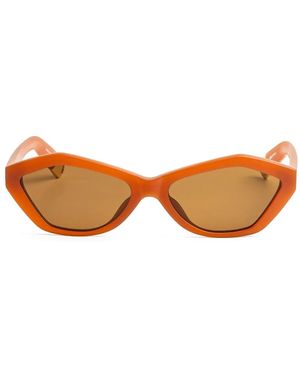 Jacquemus Zonnebril Met Cat-Eye Montuur - Bruin