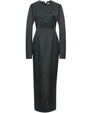 The Row Mitzi Midi Dress - Black