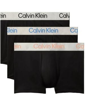 Calvin Klein Logo-Waistband Boxers (Set Of Three) - Black