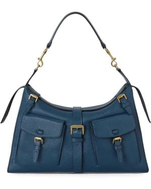 Mulberry Roxanne Buckle-Detail Shoulder Bag - Blue