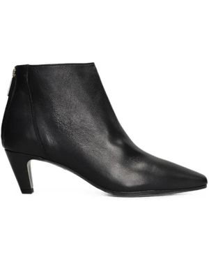 BIANCADI Square-Toe Ankle Boots - Black