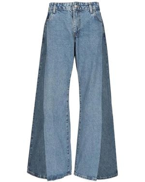 E.L.V. Denim Vaqueros Freya A Paneles - Azul