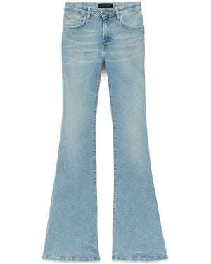 Purple Brand Mid-Rise Boot-Cut Jeans - Blue