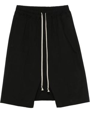 Rick Owens Pods Drawstring Shorts - Black