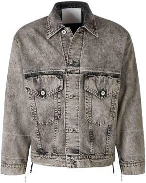 Setchu Button-Collar Jacket - Grey