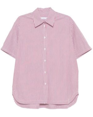 Manuel Ritz Striped Short-Sleeve Shirt - Pink