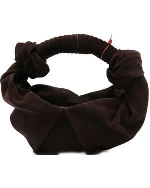 Simon Miller Knotted Suede Bucket Bag - Black
