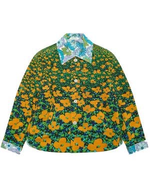 Craig Green Floral-Print Shirt Jacket - Green