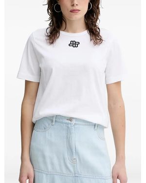 Munthe Tylie Embroidered T-Shirt - White