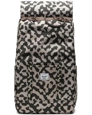 Herschel Supply Co. Roll-Top Buckle-Detail Camouflage Backpack - White