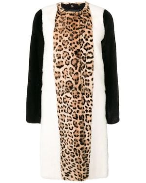 Giambattista Valli Abrigo De Pelo Animal Print - Multicolor