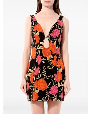 Balenciaga Oeillet Dress - Red