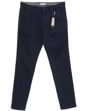 Manuel Ritz Pleated Twill Chino Trousers - ブルー