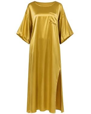 Stephan Janson Maxikleid Mit Brusttasche - Gelb