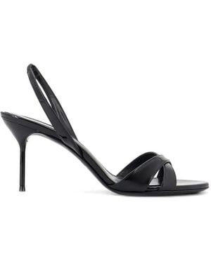 Paris Texas Lidia Slingback Sandals - Black