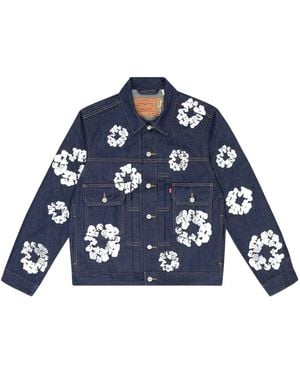 DENIM TEARS X Levi's Wreath Type-3 Jacket - Blue