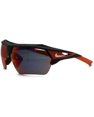 Nike Hyperforce Geometric-Frame Sunglasses - Black