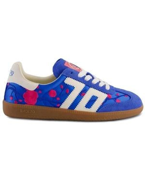 Back 70 Ghost Floral-Embroidered Sneakers - Blue