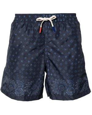 Altea Costume Da Bagno A Fiori - Blu