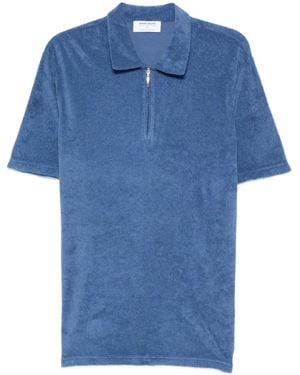 Gran Sasso Poloshirt Mit Reißverschluss - Blau
