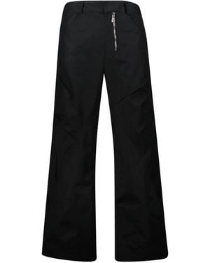 L8 Studio Zip-Front Wide-Leg Trousers - Black