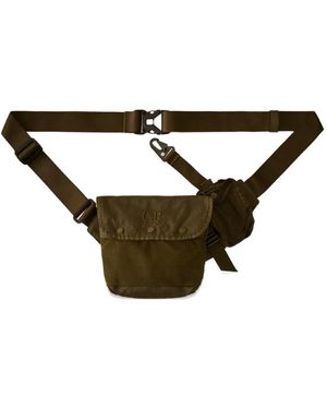 C.P. Company Panama-R Logo-Embroidered Belt Bag - Neutro