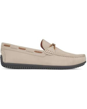 Martin Dingman Braided Suede Loafers - White