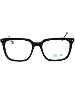 Polo Ralph Lauren Rectangle-Frame Glasses - Black