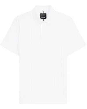 BOSS Polo Texture - Bianco