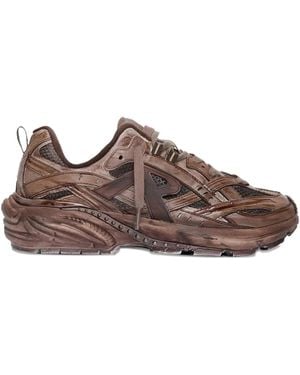 Represent Storm Runner Mesh-Overlay Trainers - Brown
