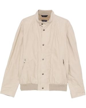 Fay Zip.Up Bomber Jacket - Natural