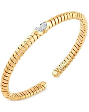 Marina B 18K Trisolina Diamond Bangle Bracelet - Metallic