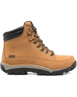 Timberland Rime Ridge Padded-Ankle Lace-Up Hiking Boots - Brown