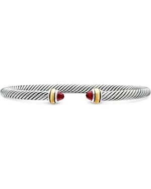 David Yurman 18Kt And Sterling Classic Cable Bracelet (4Mm) - Multicolour
