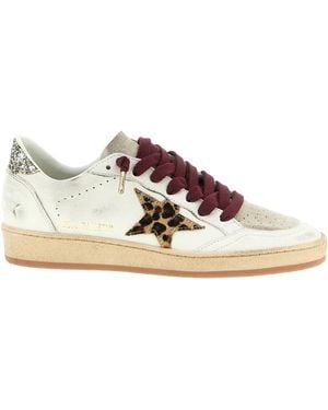 Golden Goose Star-Patch Leather Sneakers - Bruin