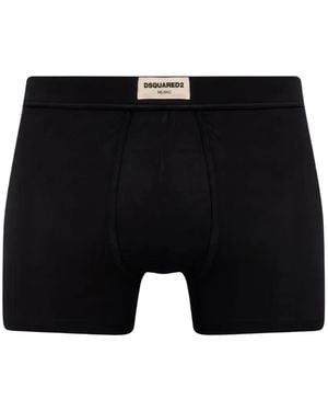 DSquared² Logo-Patch Trunk - Black