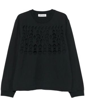 Our Legacy Tour Sweatshirt mit Cut-Out - Schwarz