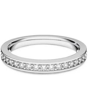 Swarovski Matrix Crystal-Embellished Pavé Ring - White