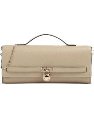 Michael Kors Hamilton Moderne Medium Leather Convertible Clutch - Natural